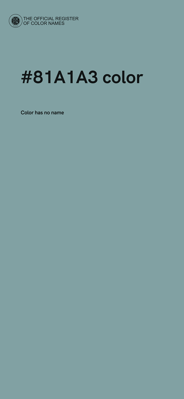 #81A1A3 color image