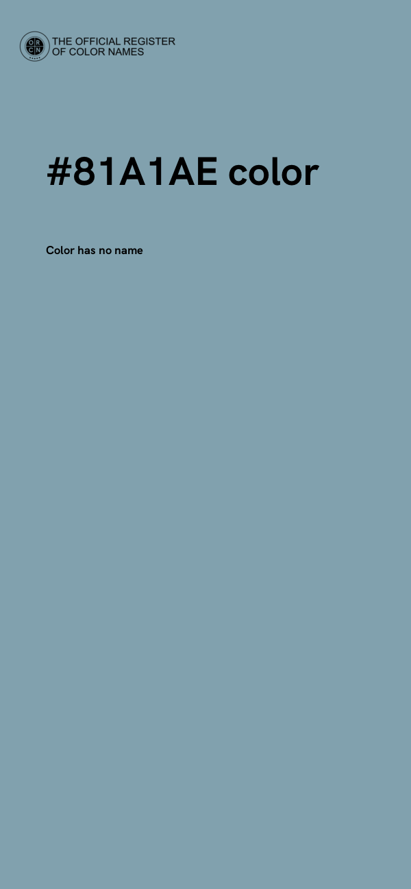 #81A1AE color image