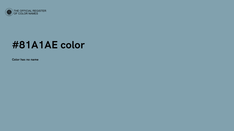 #81A1AE color image