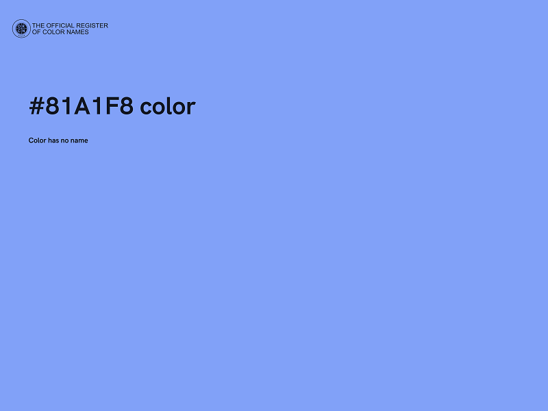 #81A1F8 color image