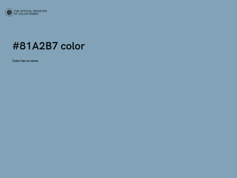 #81A2B7 color image