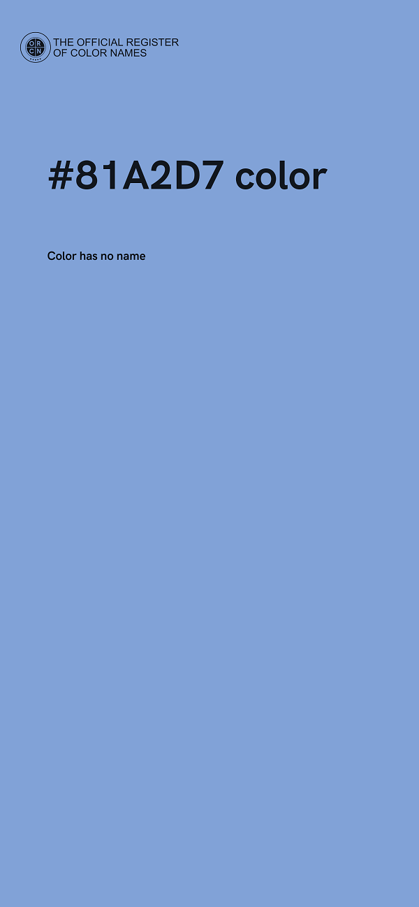 #81A2D7 color image