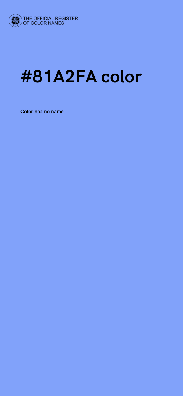 #81A2FA color image