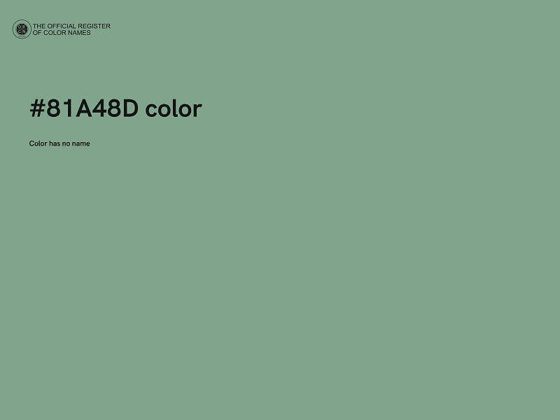 #81A48D color image