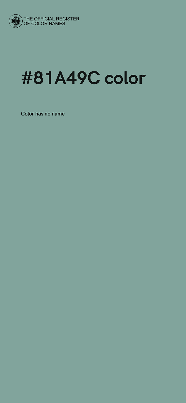 #81A49C color image