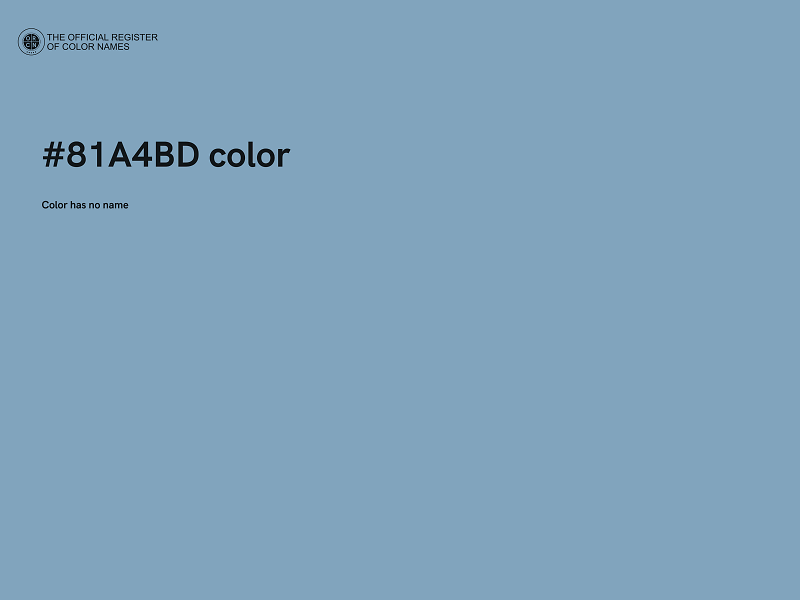 #81A4BD color image