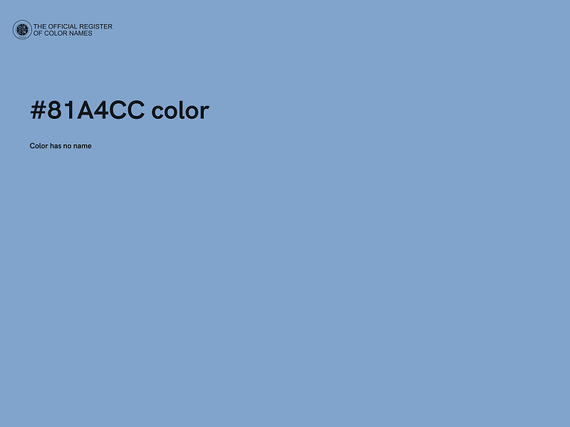 #81A4CC color image