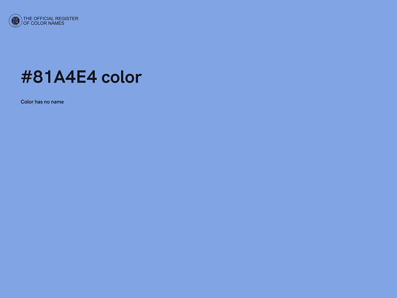 #81A4E4 color image