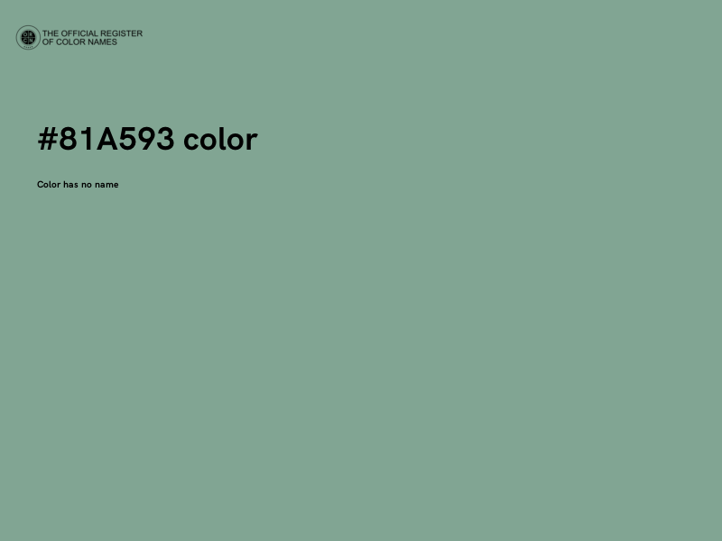 #81A593 color image