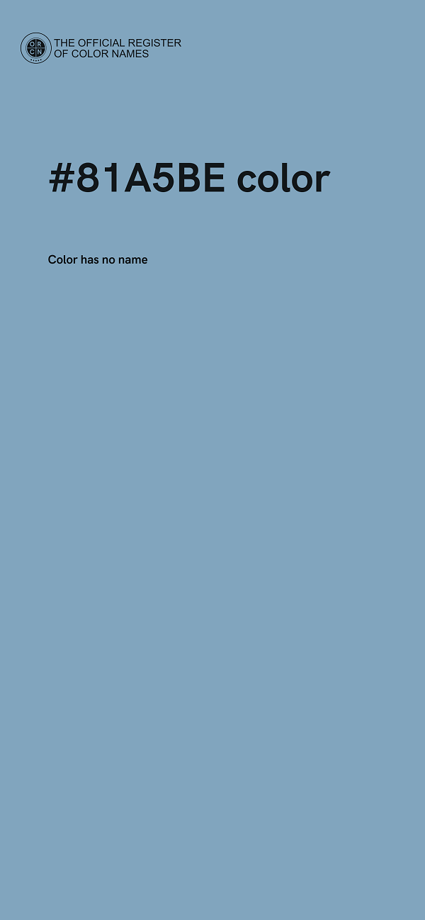 #81A5BE color image