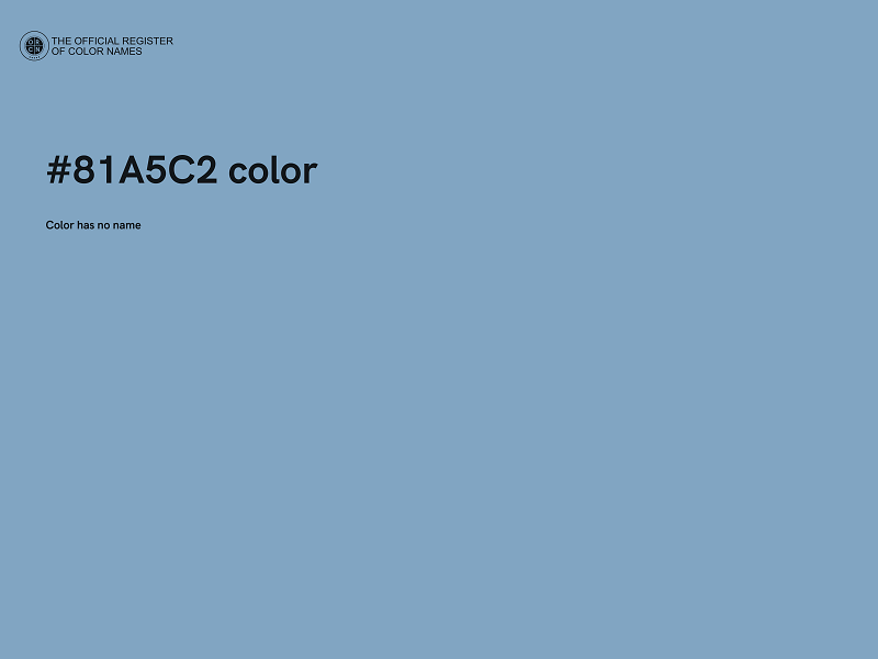 #81A5C2 color image