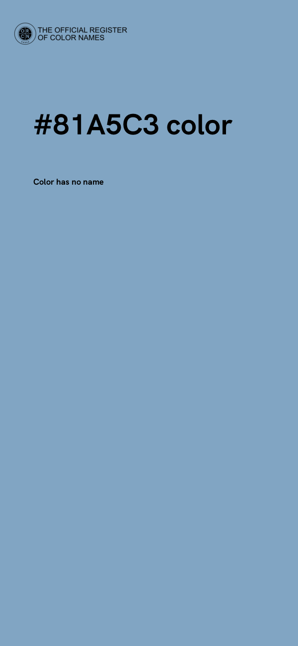 #81A5C3 color image