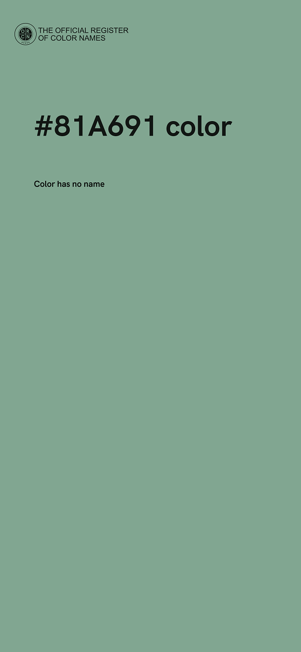 #81A691 color image
