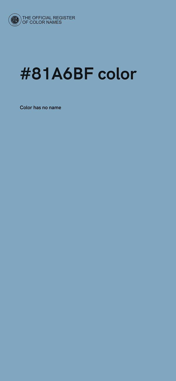 #81A6BF color image