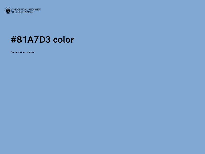#81A7D3 color image