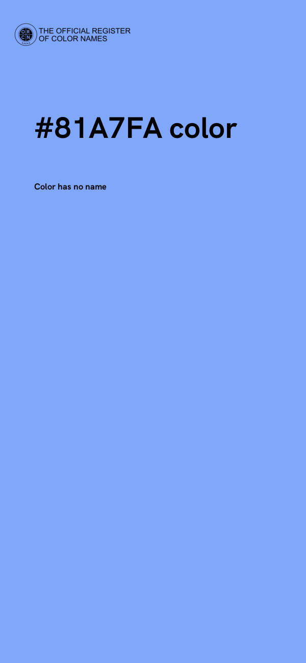 #81A7FA color image