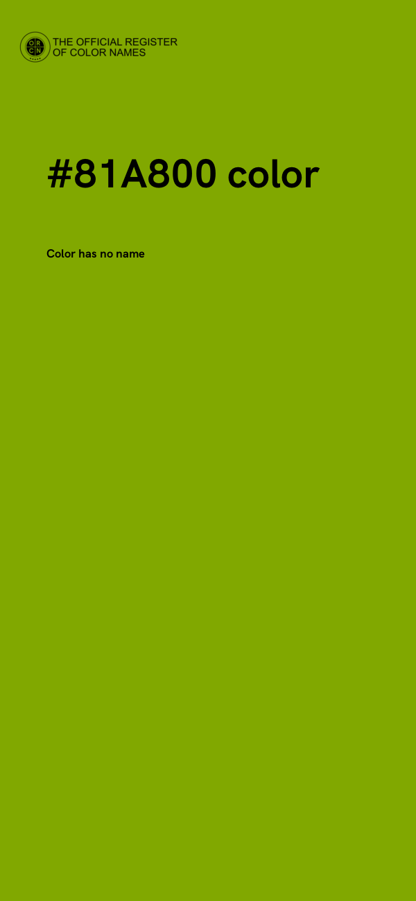 #81A800 color image