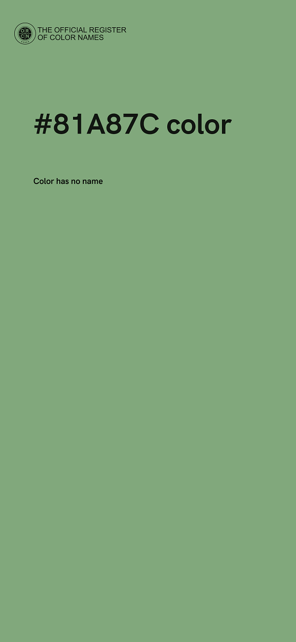 #81A87C color image