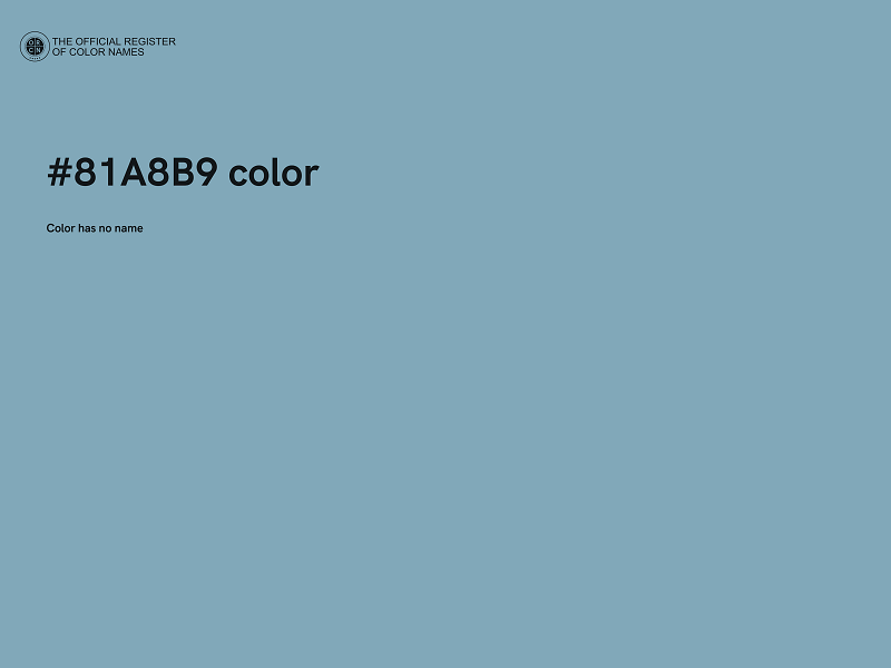 #81A8B9 color image