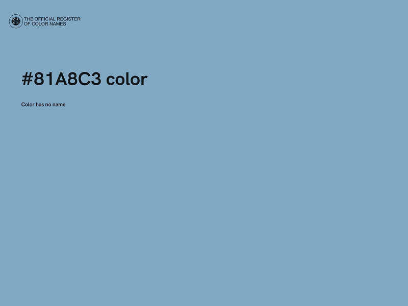 #81A8C3 color image