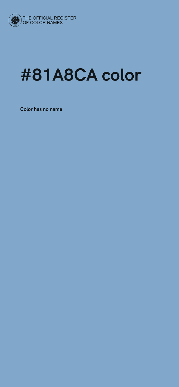#81A8CA color image