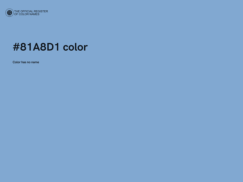 #81A8D1 color image