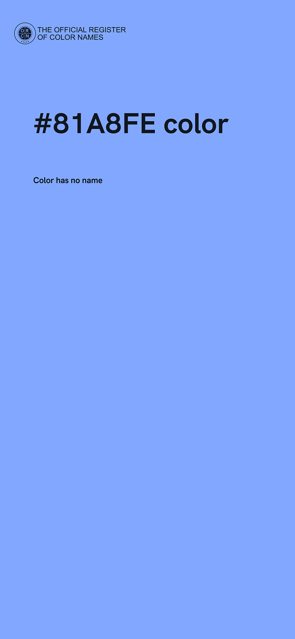 #81A8FE color image