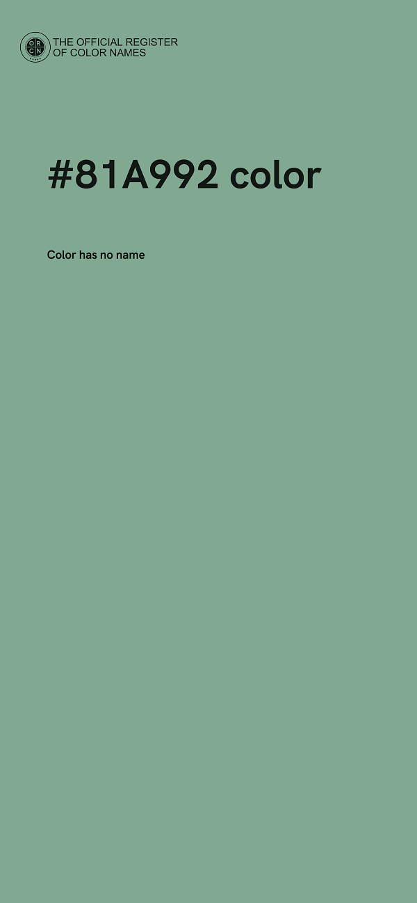 #81A992 color image