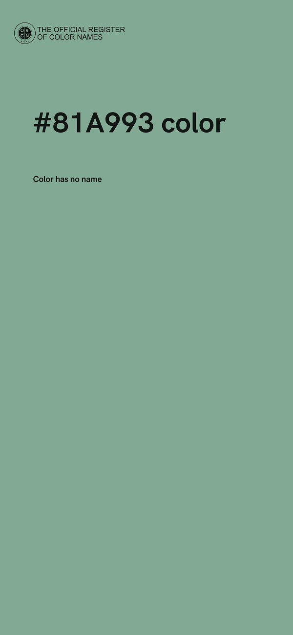 #81A993 color image