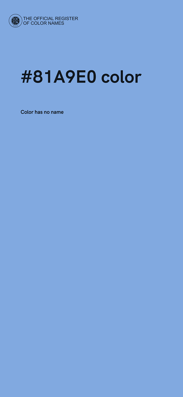 #81A9E0 color image