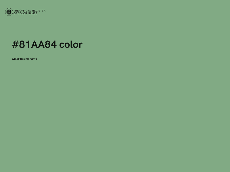 #81AA84 color image
