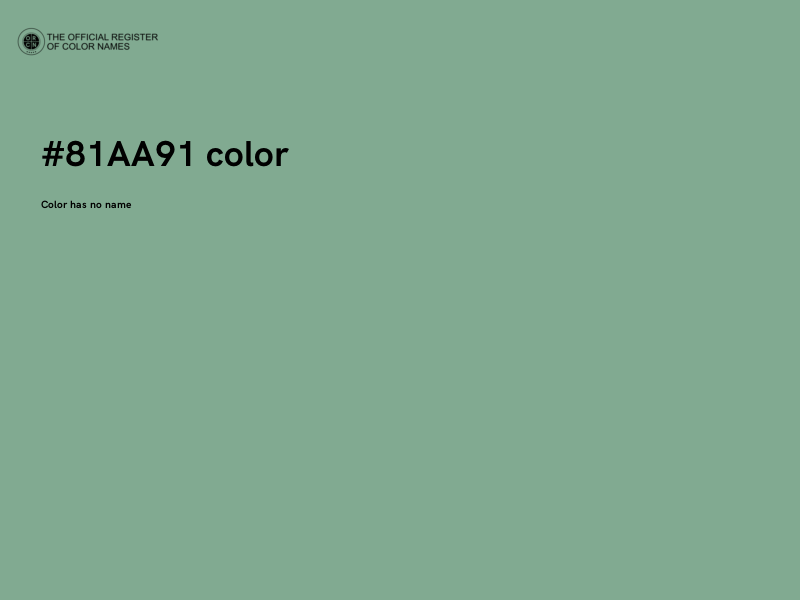 #81AA91 color image