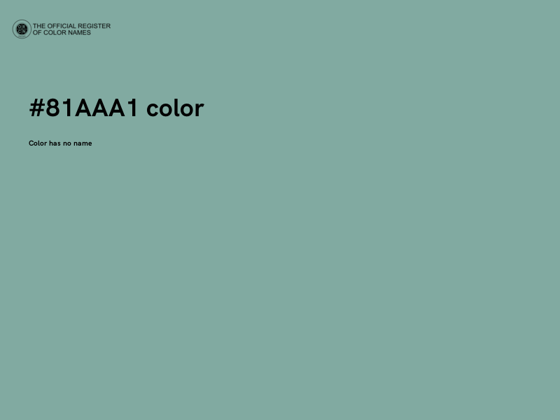 #81AAA1 color image