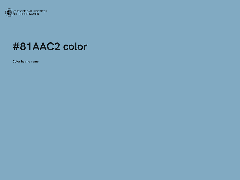 #81AAC2 color image