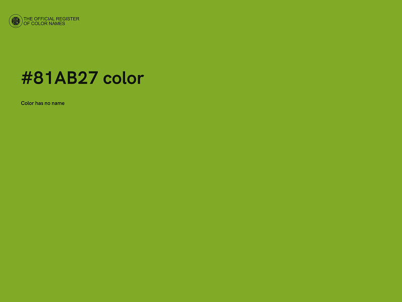 #81AB27 color image