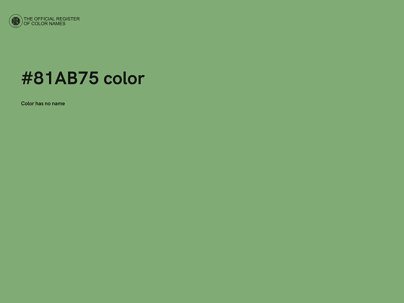 #81AB75 color image