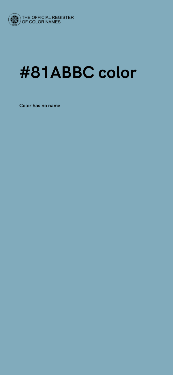 #81ABBC color image