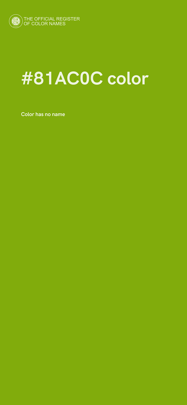#81AC0C color image