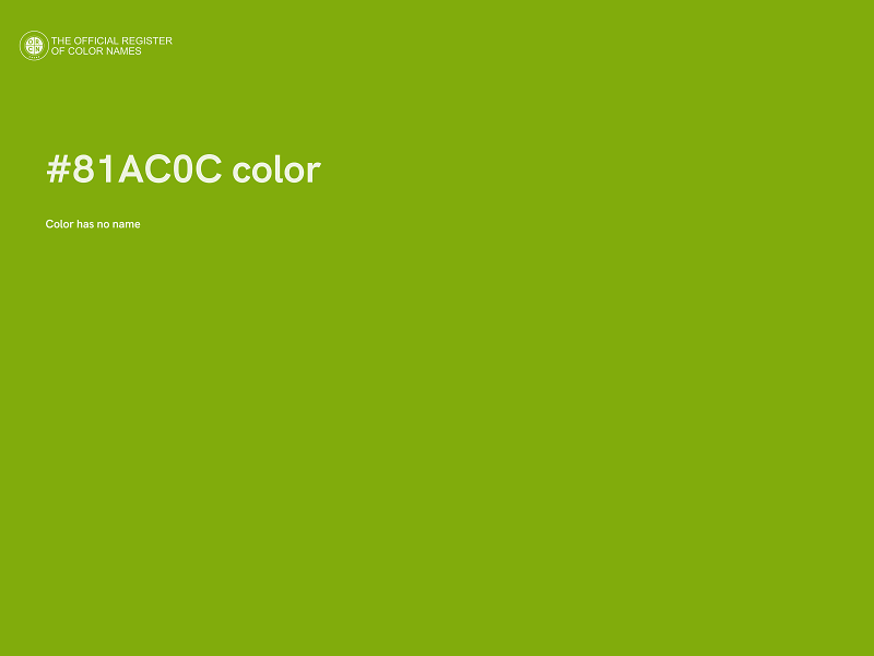 #81AC0C color image