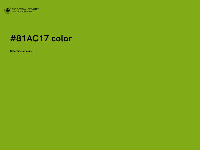#81AC17 color image