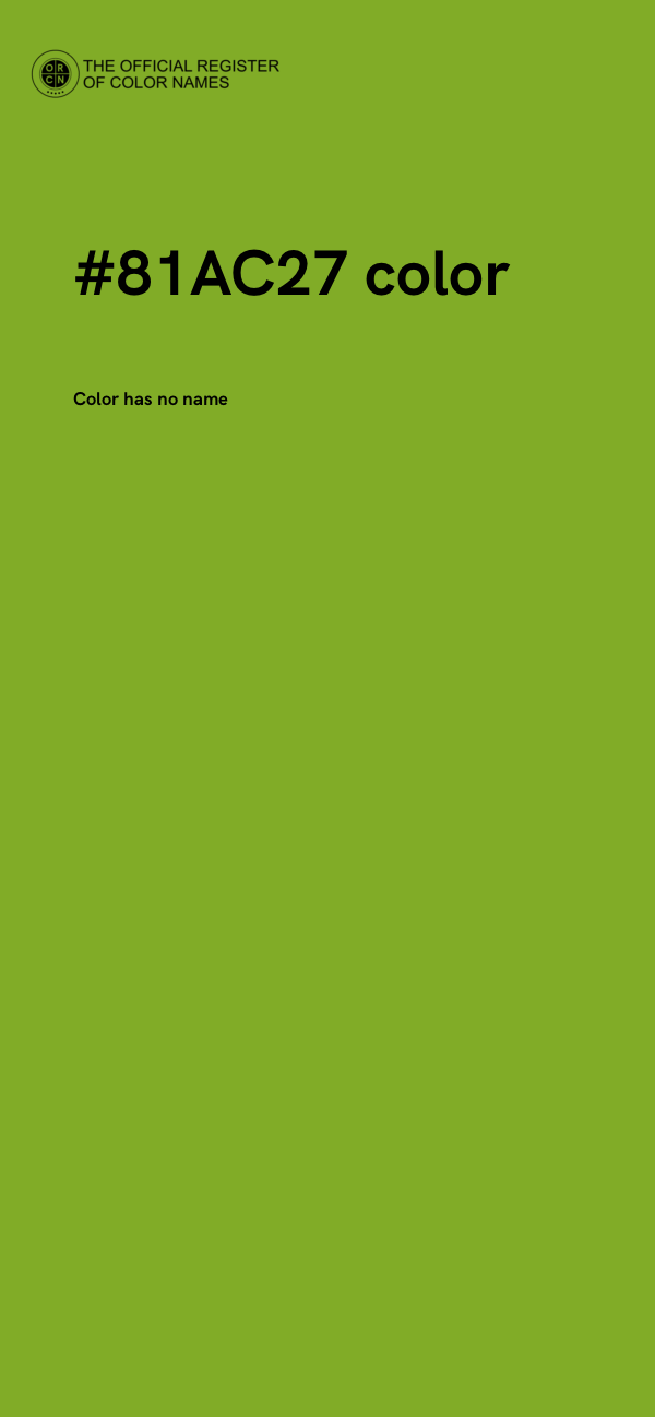 #81AC27 color image