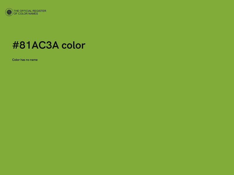 #81AC3A color image