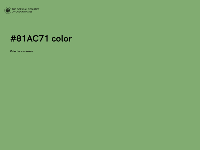 #81AC71 color image