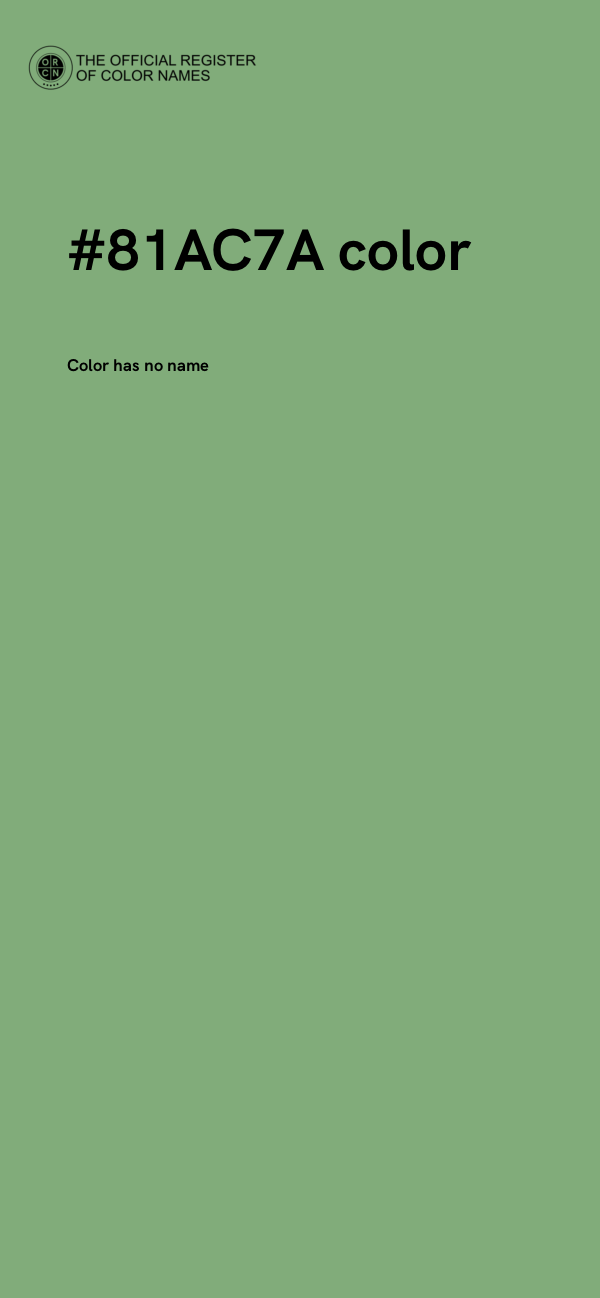 #81AC7A color image