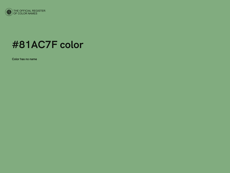 #81AC7F color image