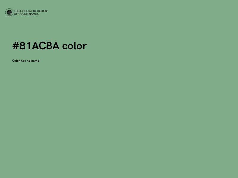#81AC8A color image
