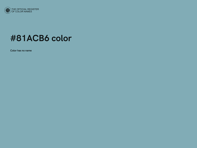 #81ACB6 color image