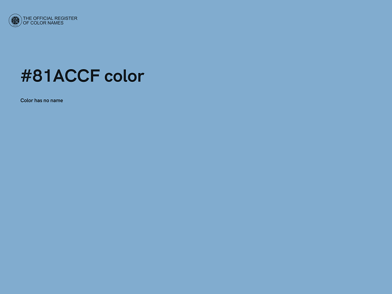 #81ACCF color image