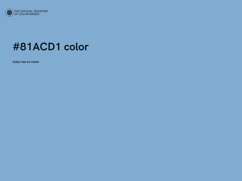 #81ACD1 color image