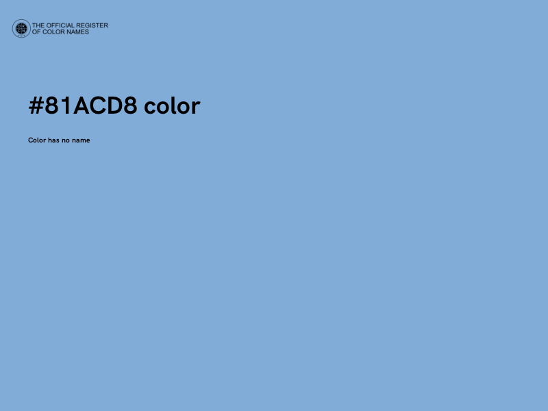 #81ACD8 color image